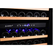 Load image into Gallery viewer, Smith &amp; Hanks 166 Bottle Dual Zone Wine Cooler, Smoked Black Glass Door RW428DRG RE100017
