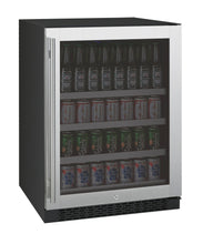 Load image into Gallery viewer, Allavino 24&quot; Wide FlexCount II Tru-Vino Stainless Steel Right Hinge Beverage Center AO VSBC24-SR20