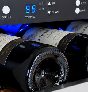 Allavino 15" Wide FlexCount II Tru-Vino 30 Bottle Single Zone Stainless Steel Right Hinge Wine Refrigerator AO VSWR30-1SR20