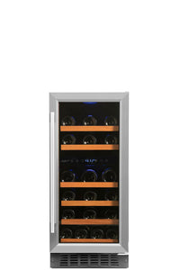 Smith & Hanks 32 Bottle Dual Zone Wine Cooler, Stainless Steel Door Trim RW88DR RE100006