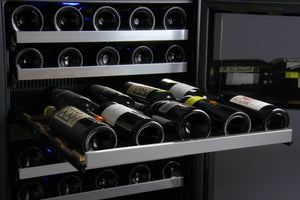 Allavino 24" Wide FlexCount II Tru-Vino Series 56 Bottle Single Zone Stainless Steel Left Hinge Wine Refrigerator AO VSWR56-1SL20
