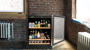 Smith & Hanks 178 Can Beverage Cooler, Stainless Steel Door Trim BEV145SRE RE100012