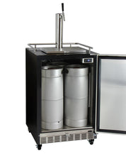 Load image into Gallery viewer, Kegco 24&quot; Wide Single Tap Stainless Steel Commercial Built-In Left Hinge Kegerator with Kit HK38BSC-L-1