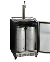 Load image into Gallery viewer, Kegco 24" Wide Single Tap Stainless Steel Commercial Built-In Right Hinge Digital Kegerator with Kit HK38BSC-1
