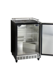 Load image into Gallery viewer, Kegco 24" Wide Triple Tap Stainless Steel Commercial Built-In Left Hinge Kegerator with Kit HK38BSC-L-3