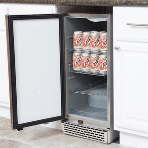 Whynter Stainless Steel 3.2 cu. ft. Indoor/Outdoor Beverage Refrigerator BOR-326FS