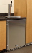 Load image into Gallery viewer, Kegco 24" Wide Single Tap Stainless Steel Commercial Built-In Left Hinge Kegerator with Kit HK38BSC-L-1