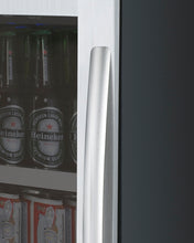 Load image into Gallery viewer, Allavino 15&quot; Wide FlexCount II Tru-Vino Stainless Steel Left Hinge Beverage Center AO VSBC15-SL20