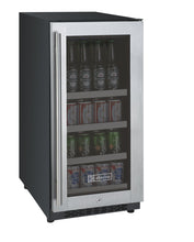Load image into Gallery viewer, Allavino 15&quot; Wide FlexCount II Tru-Vino Stainless Steel Right Hinge Beverage Center AO VSBC15-SR20