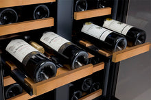 Load image into Gallery viewer, Allavino 24&quot; Wide FlexCount II Tru-Vino 36 Bottle Dual Zone Black Wine Refrigerator AO VSWR36-2BF20
