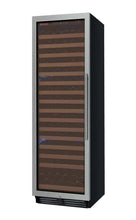 Load image into Gallery viewer, Allavino 24&quot; Wide FlexCount Classic II Tru-Vino 174 Bottle Single Zone Stainless Steel Left Hinge Wine Refrigerator AO YHWR174-1SL20