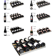 Load image into Gallery viewer, Allavino 24&quot; Wide FlexCount II Tru-Vino 56 Bottle Single Zone Black Right Hinge Wine Refrigerator AO VSWR56-1BR20