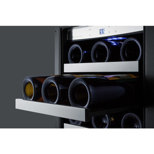 Summit 15" Wide Built-In Wine/Beverage Center Ultra thin tinted door with seamless stainless steel trim CL151WBV