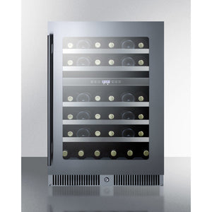 Summit 24" Wide Built-In Dual-Zone Wine Cellar for an easy fit in home kitchens and wet bars CL244WC