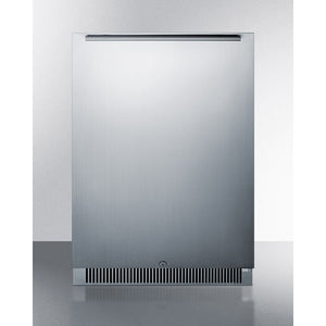 Summit 24" Wide Built-In Outdoor All-Refrigerator Door shelves included for easy storage CL68ROS