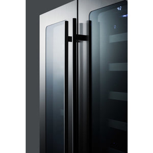 Summit 24" Wide Built-In Wine/Beverage Center Ultra thin tinted doors with seamless stainless steel trim CL242WBVCSS