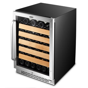 Whynter 24″ Built-In Stainless Steel 54 Bottle Wine Refrigerator Cooler BWR-541STS