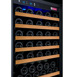 Allavino 47" Wide FlexCount II Tru-Vino 112 Bottle Dual Zone Black Side-by-Side Wine Refrigerator BF 2X-VSWR56-1B20
