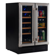 Load image into Gallery viewer, Smith &amp; Hanks Dual Zone Stainless Steel Under Counter Wine and Beverage Cooler BEV116D RE100055