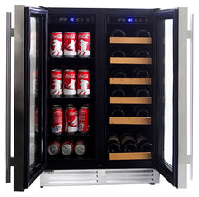 Load image into Gallery viewer, Koolatron Large Beverage Centre and Wine Cooler Cabinet. Dual Zone KBBC-22