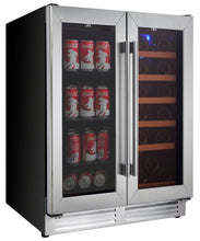 Load image into Gallery viewer, Koolatron Large Beverage Centre and Wine Cooler Cabinet. Dual Zone KBBC-22