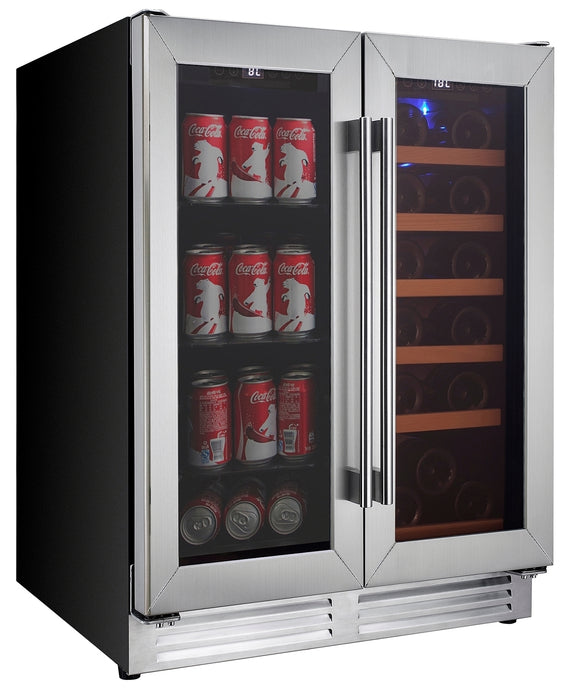 Koolatron Large Beverage Centre and Wine Cooler Cabinet. Dual Zone KBBC-22