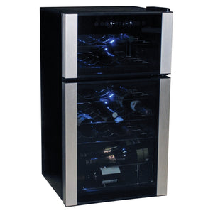 Koolatron 29 Bottle Elite Series Wine Fridge. Dual Cooling Zones WC29