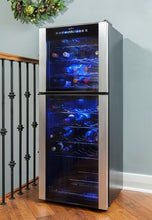 Load image into Gallery viewer, Koolatron 45 bottle Wine Cellar Elite Series Dual Zone Wine Fridge WC45