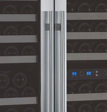 Load image into Gallery viewer, Allavino 47&quot; Wide FlexCount II Tru-Vino 249 Bottle Three Zone Stainless Steel Side-by-Side Wine Refrigerator BF 3Z-VSWR2128-S20