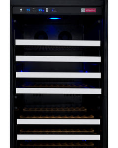 Allavino 47" Wide FlexCount II Tru-Vino 256 Bottle Dual Zone Stainless Steel Side-by-Side Wine Refrigerator BF 2X-VSWR128-1S20