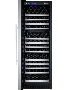 Allavino 24" Wide FlexCount II Tru-Vino 177 Bottle Single Zone Stainless Steel Left Hinge Wine Refrigerator AO VSWR177-1SL20