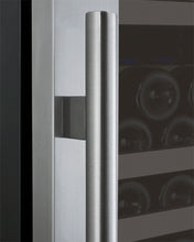 Load image into Gallery viewer, Allavino 24&quot; Wide FlexCount II Tru-Vino 177 Bottle Single Zone Stainless Steel Left Hinge Wine Refrigerator AO VSWR177-1SL20