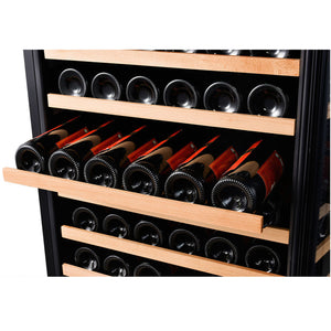 Smith & Hanks 166 Bottle Dual Zone Wine Cooler, Smoked Black Glass Door RW428DRG RE100017
