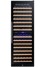 Load image into Gallery viewer, Smith &amp; Hanks 166 Bottle Dual Zone Wine Cooler, Smoked Black Glass Door RW428DRG RE100017