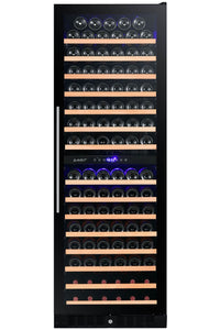 Smith & Hanks 166 Bottle Dual Zone Wine Cooler, Smoked Black Glass Door RW428DRG RE100017