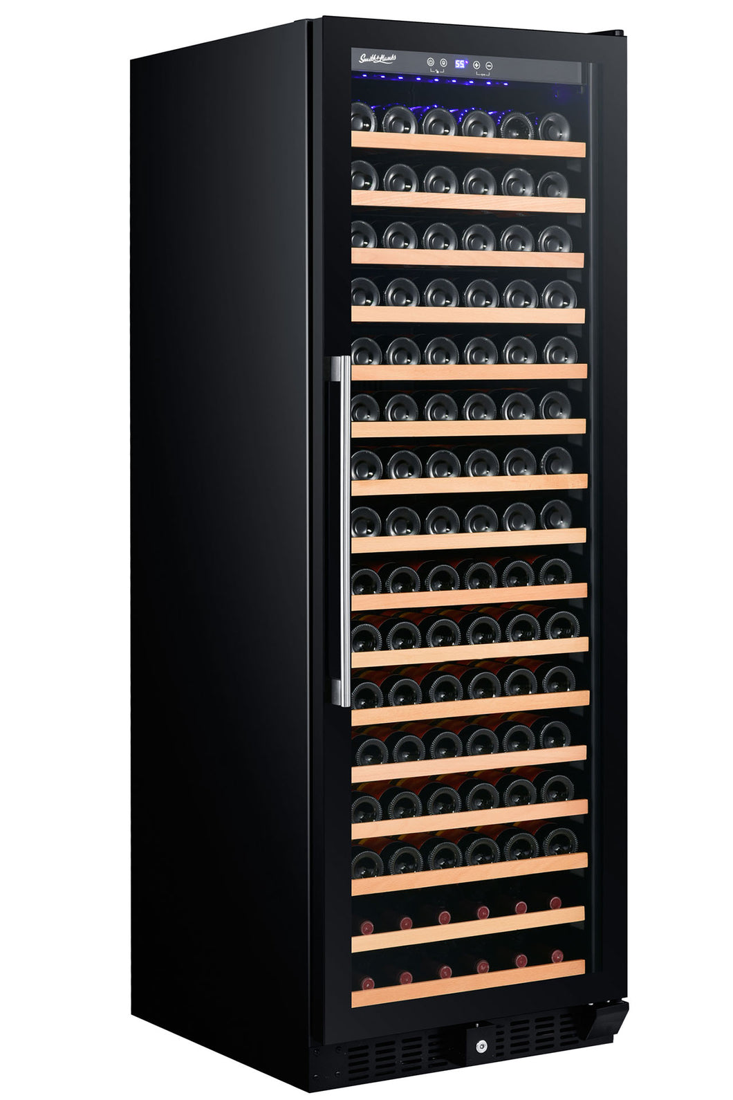 Smith & Hanks 166 Bottle Single Zone Wine Cooler, Smoked Black Glass Door RW428SRG RE100014