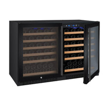 Load image into Gallery viewer, Allavino 47&quot; Wide FlexCount II Tru-Vino 112 Bottle Dual Zone Black Side-by-Side Wine Refrigerator BF 2X-VSWR56-1B20