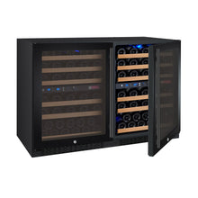 Load image into Gallery viewer, Allavino 47&quot; Wide FlexCount II Tru-Vino 112 Bottle Four Zone Black Side-by-Side Wine Refrigerator BF 2X-VSWR56-2B20