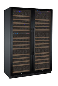 Allavino 47" Wide FlexCount II Tru-Vino 349 Bottle Three Zone Black Side-by-Side Wine Refrigerator BF 3Z-VSWR7772-B20