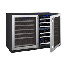 Load image into Gallery viewer, Allavino 47&quot; Wide FlexCount II Tru-Vino 112 Bottle Three Zone Stainless Steel Side-by-Side Wine Refrigerator BF 3Z-VSWR5656-S20