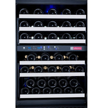 Load image into Gallery viewer, Allavino 47&quot; Wide FlexCount II Tru-Vino 112 Bottle Four Zone Stainless Steel Side-by-Side Wine Refrigerator BF 2X-VSWR56-2S20