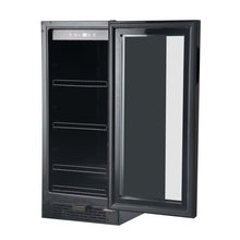 Load image into Gallery viewer, Whynter Built-in Black Glass 80-can capacity 3.4 cu ft. Beverage Refrigerator BBR-801BG