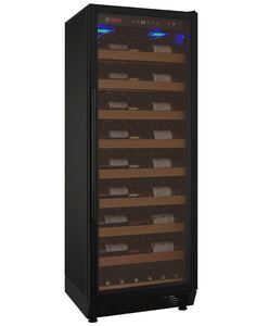 Allavino 24" Wide Vite II 99 Bottle Single Zone Black Right Hinge Wine Refrigerator AO YHWR115-1BR20