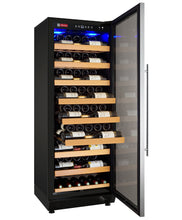 Load image into Gallery viewer, Allavino 24&quot; Wide Vite II Tru-Vino 99 Bottle Single Zone Stainless Steel Right Hinge Wine Refrigerator AO YHWR115-1SR20