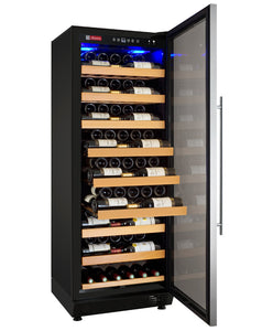 Allavino 24" Wide Vite II Tru-Vino 99 Bottle Single Zone Stainless Steel Right Hinge Wine Refrigerator AO YHWR115-1SR20