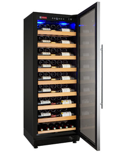 Allavino 24" Wide Vite II Tru-Vino 99 Bottle Single Zone Stainless Steel Right Hinge Wine Refrigerator AO YHWR115-1SR20