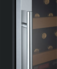 Load image into Gallery viewer, Allavino 24&quot; Wide Vite II Tru-Vino 99 Bottle Dual Zone Stainless Steel Right Hinge Wine Refrigerator AO YHWR99-2SR20