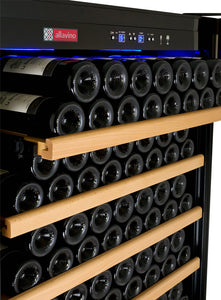 Allavino 63" Wide Vite II Tru-Vino 554 Bottle Dual Zone Black Side-by-Side Wine Refrigerator BF 2X-YHWR305-1B20