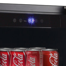 Load image into Gallery viewer, Whynter Built-in Black Glass 80-can capacity 3.4 cu ft. Beverage Refrigerator BBR-801BG