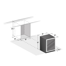 Load image into Gallery viewer, Smith &amp; Hanks 178 Can Beverage Cooler, Stainless Steel Door Trim BEV145SRE RE100012